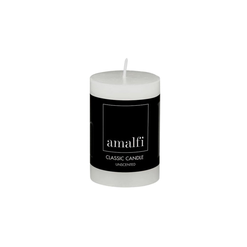 Amalfi Classic Unscented Pillar Candle 5x5x7.5cm