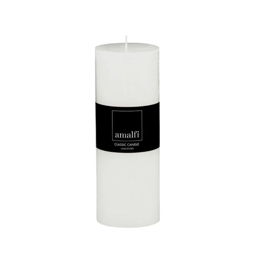 Amalfi Classic Unscented Pillar Candle 7.5x7.5x20cm