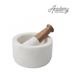Ronis Academy Eliot Mortar and Pestle 13.5x13.5x8cm White Natural