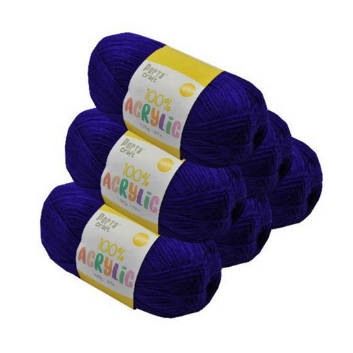 8ply acrylic yarn purple surprise 45 100g 189m, solid crochet and knitting yarn for crafts.