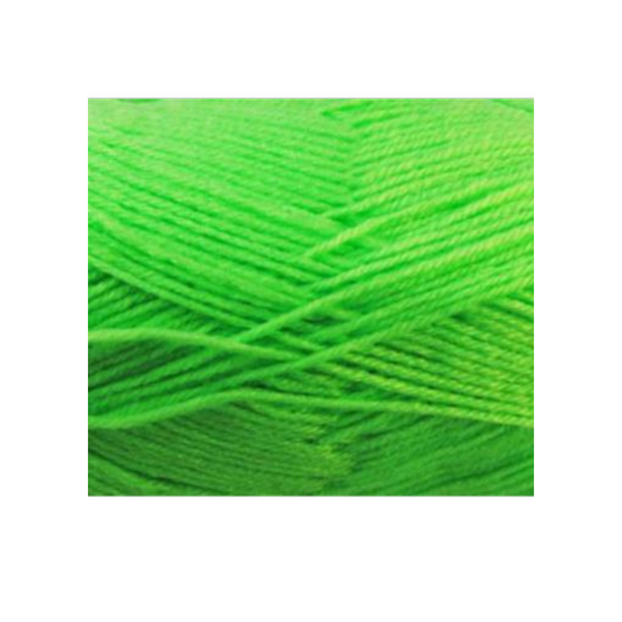 Acrylic yarn 8ply solid 61 brite green 100g 189m for knitting crochet and crafts