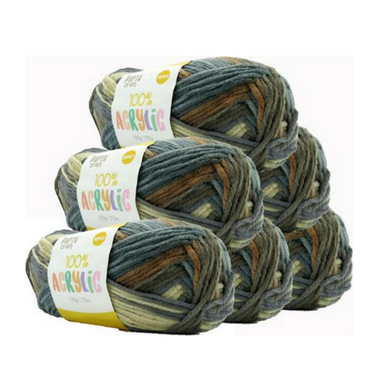Ronis Acrylic Yarn 100g 8ply 175m Multi Hilo