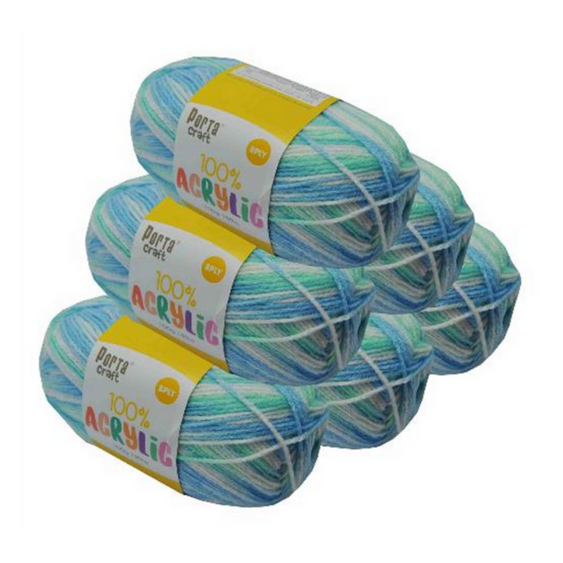 Ronis Acrylic Yarn Multi 05 100g 189m Sea Shimmer