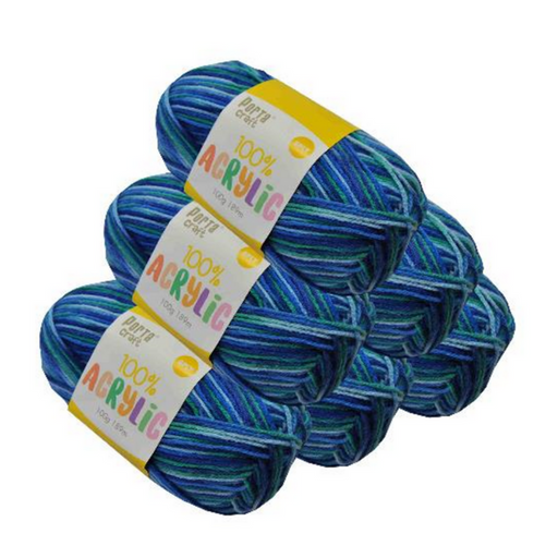 Ronis Acrylic Yarn Multi 06 100g 189m Ocean