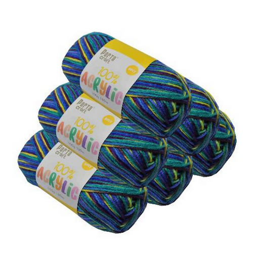 Ronis Acrylic Yarn Multi 17 100g 8ply 189m Aqua Marine