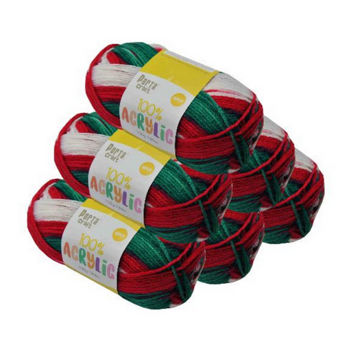 Ronis Acrylic Yarn Multi 21 100g 8ply 189m Christmas