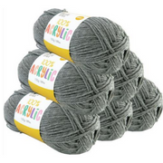 Ronis Acrylic Yarn Solid 06 100g 189m Silver Grey – thumbnail
