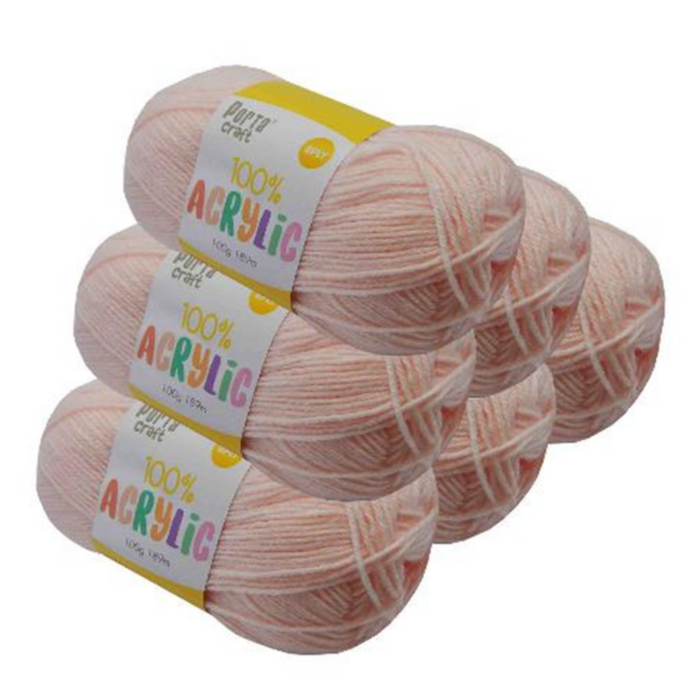 Ronis Acrylic Yarn Solid 09 100g 189m Cotton Candy