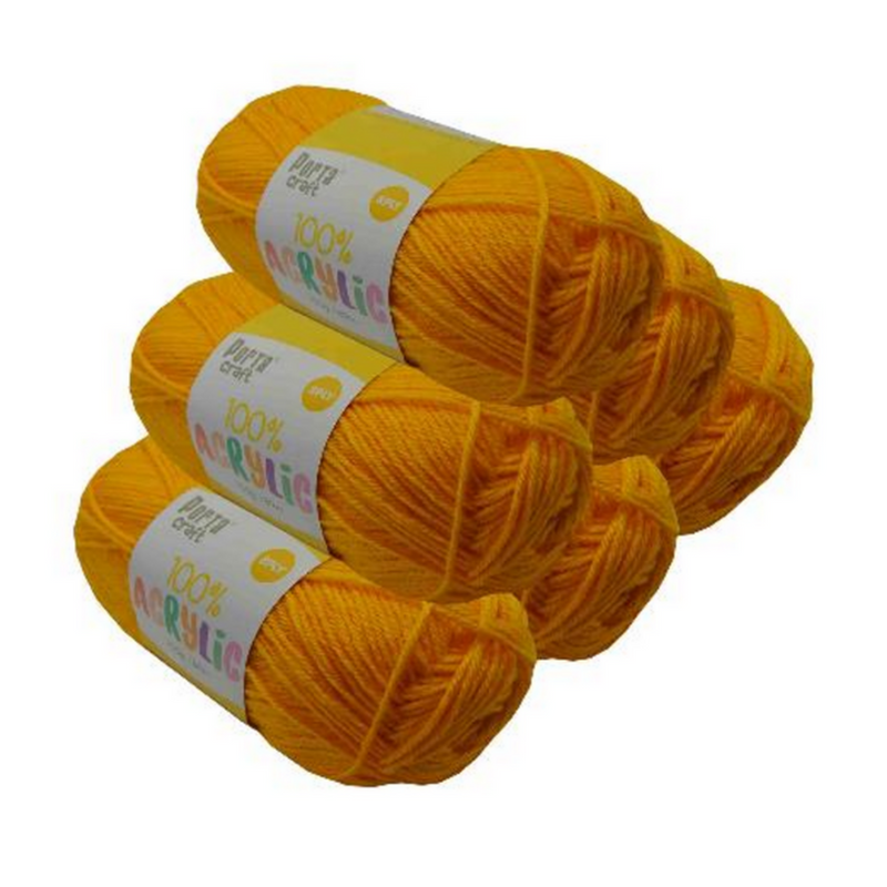 Ronis Acrylic Yarn Solid 13 100g 189m Canary Yellow