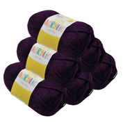 Ronis Acrylic Yarn Solid 30 100g 189m Purple – thumbnail