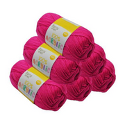 Ronis Acrylic Yarn Solid 36 100g 189m Rose Pink – thumbnail
