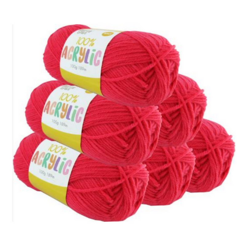 Ronis Acrylic Yarn Solid 37 100g 189m Watermelon