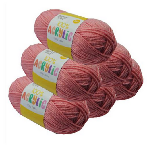 Ronis Acrylic Yarn Solid 42 100g 189m Dusty Pink
