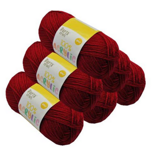 Ronis Acrylic Yarn Solid 47 100g 189m Ruby