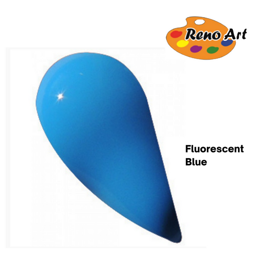 Acrylic Paint 75ml Fluorescent Blue tube for bright neon-style art and craft projects