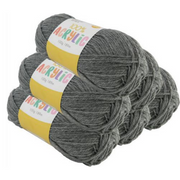 Acrylic Yarn 100g 189m 8ply in solid dove grey, soft DK yarn for knitting and crochet projects – thumbnail