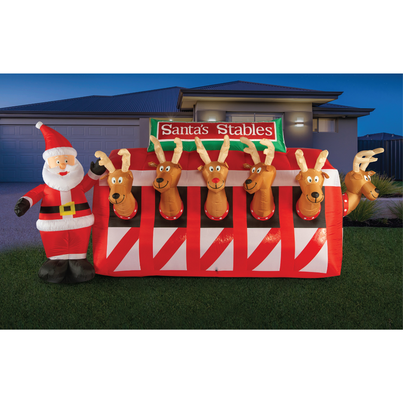 Ronis Airpower Santa Reindeer Stable 3m