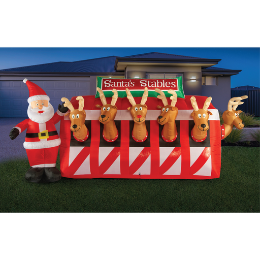 Ronis Airpower Santa Reindeer Stable 3m