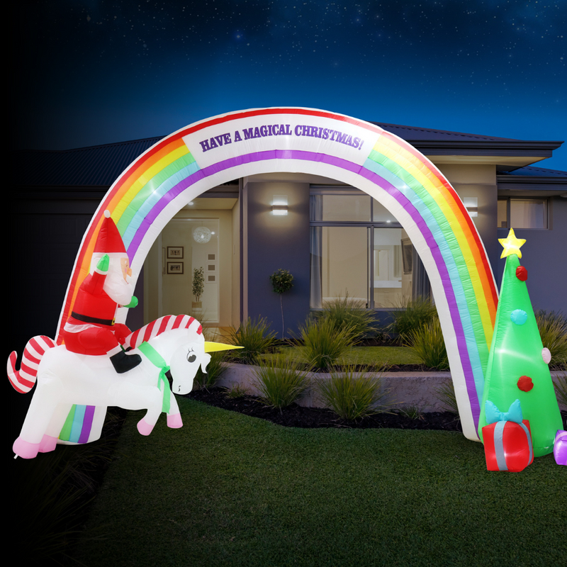Ronis Airpower Santa Unicorn Rainbow Arch 3m