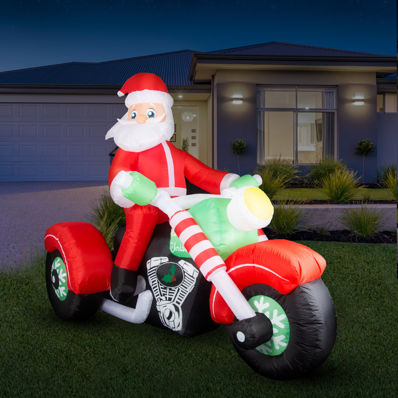 Ronis Airpower Santa on Jumbo Drag Bike