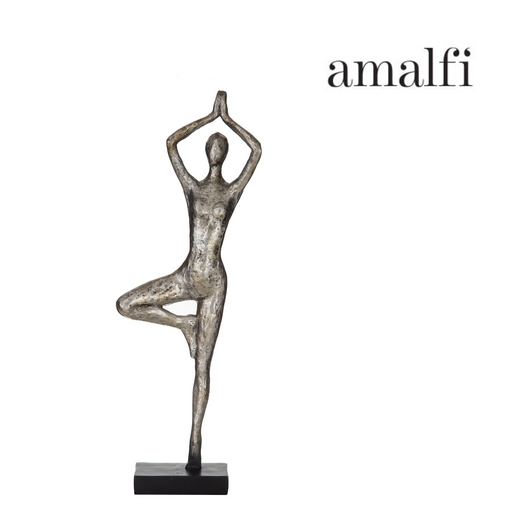 Ronis Amalfi Ojas Sculpture 12.5x6x37.5cm Silver