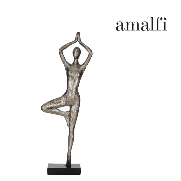 Amalfi Ojas Sculpture 12.5x6x37.5cm Silver