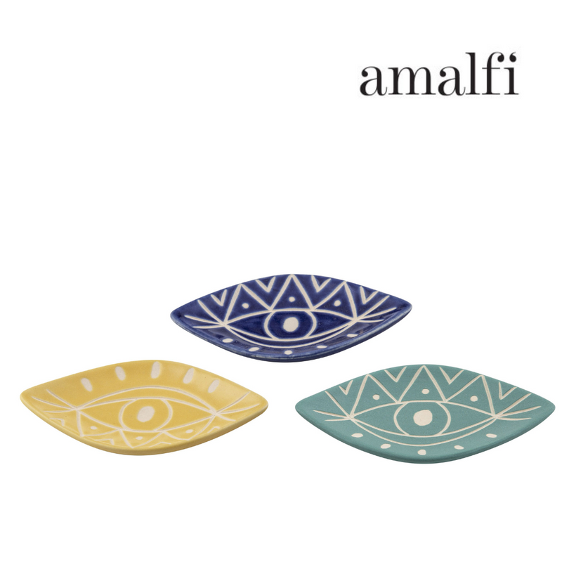 Ronis Amalfi Eye See You Plate 14x8x1.5cm Assorted