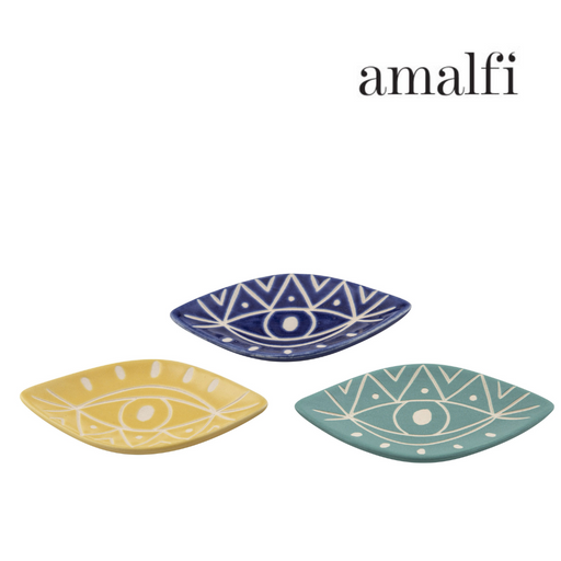 Ronis Amalfi Eye See You Plate 14x8x1.5cm Assorted