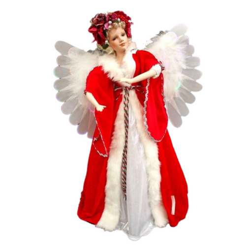 Ronis Angel with Fabric Optic Wings and Movement
