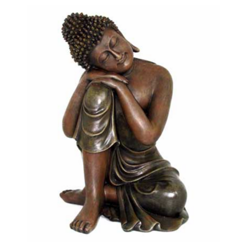 Ronis Antique Brown Garden Buddha 65cm