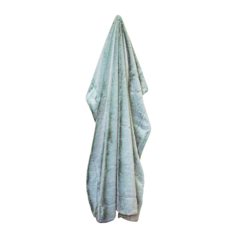 Ronis Archie Faux Fur Throw 130x160cm Sage
