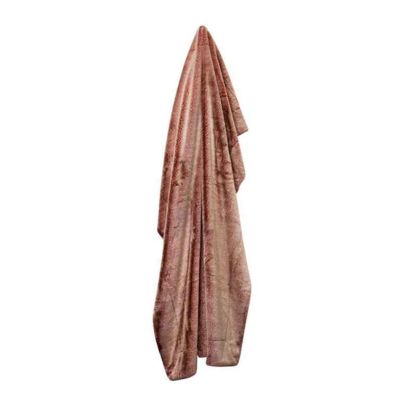 Ronis Archie Faux Fur Throw 130x160cm Terracotta