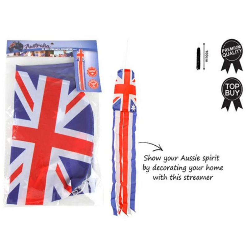 Ronis Aussie Tunnel Kite with Streamers 12x100cm