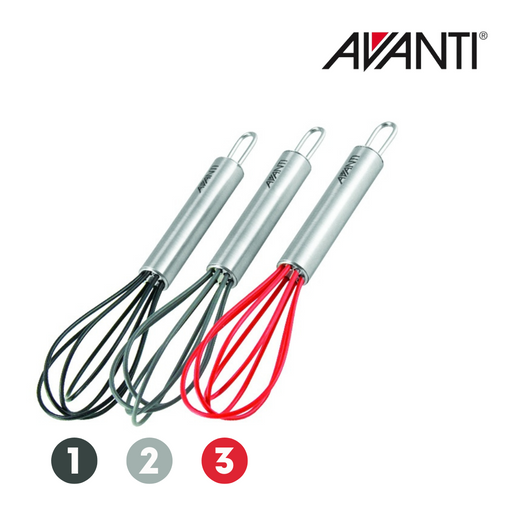 Ronis Avanti Mini Whisk with Silicon Tip 15cm 3 Asstd
