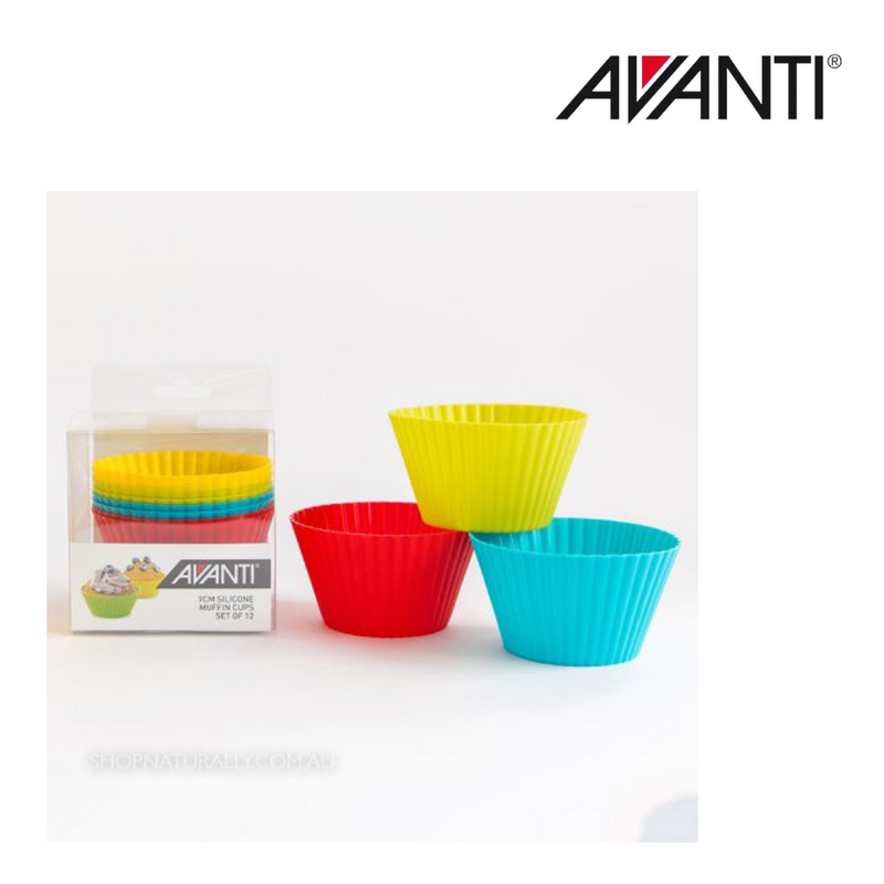 Avanti Silicon Muffin Cups 9cm 12pk