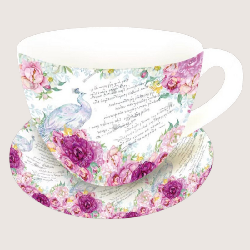 Cup and Saucer Planter Ceramic 23x19x12