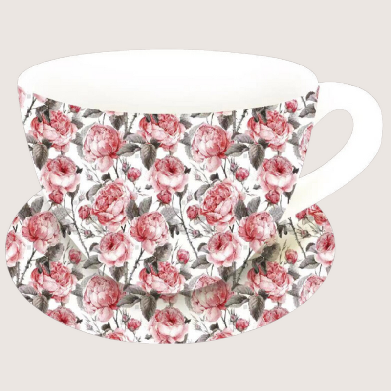 Cup and Saucer Planter Ceramic 19x15x10