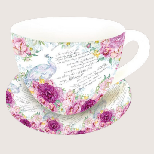 Cup and Saucer Planter Ceramic 19x15x10