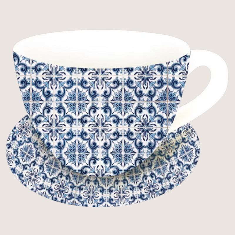 Cup and Saucer Planter Ceramic 19x15x10