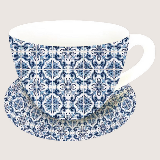 Cup and Saucer Planter Ceramic 19x15x10