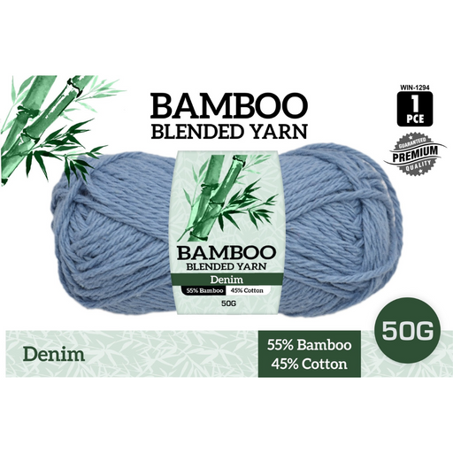 Ronis Bamboo Cotton Blend Yarn Denim 50g