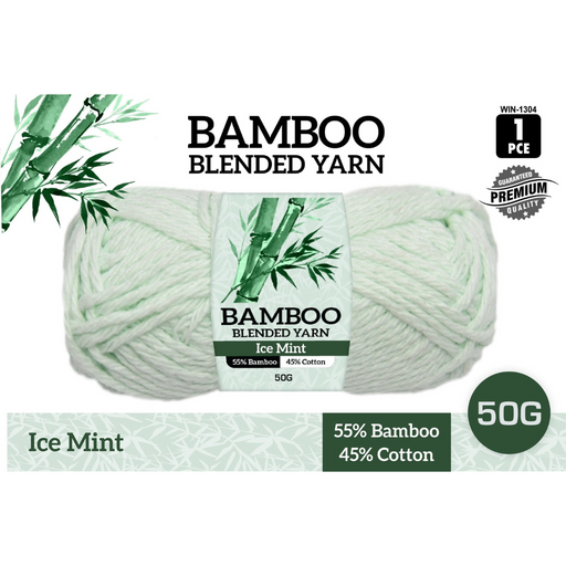 Ronis Bamboo Cotton Blend Yarn Ice Mint 50g