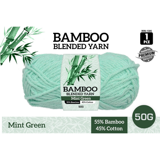 Ronis Bamboo Cotton Blend Yarn Mint 50g