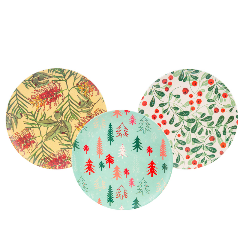 Ronis Bamboo Fibre Dinner Plate 25cm Assorted