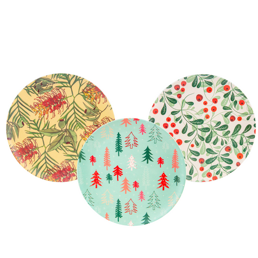 Ronis Bamboo Fibre Dinner Plate 25cm Assorted