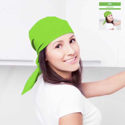 Green bandana 50x50cm square scarf accessory for headscarf, headband, neck scarf and St Patrick’s Day themed outfits