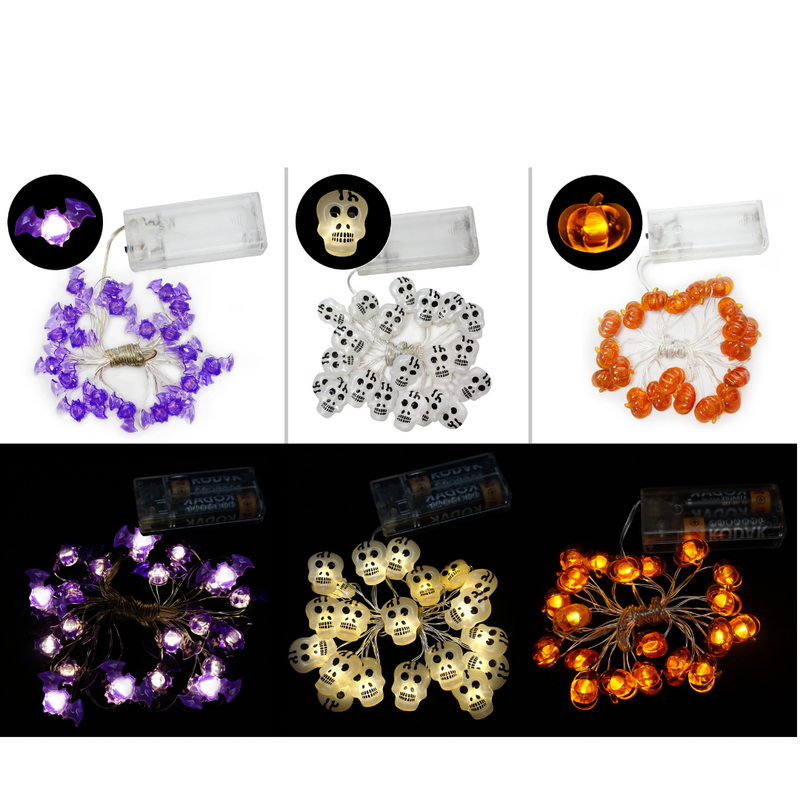 Ronis Battery Operated Hanging String 10 LEDS Lights 3 Asstd