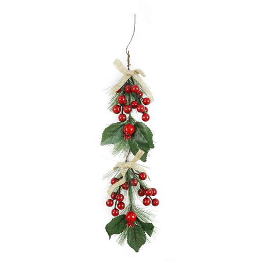 Ronis Berry Garland with Bows 30cm