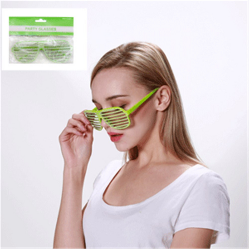 Green bling glasses novelty party eyewear with sparkly detail for themed events and photo booth fun