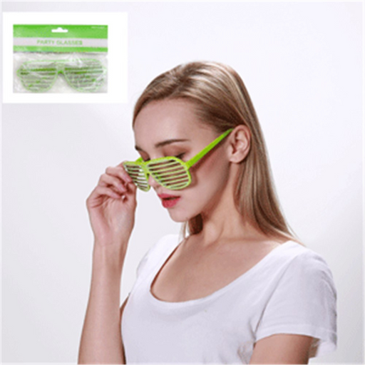 Green bling glasses novelty party eyewear with sparkly detail for themed events and photo booth fun